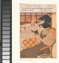 1897年のオクターブ・ウザンヌからの新年の挨拶