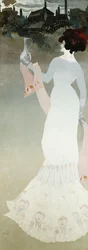 ガラスの芸術; Le Verrerie、またはL&39;Art due Verre、1900年頃（キャンバスに油彩）