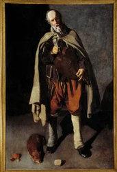 老犬のこと塔のジョージ（1593-1652）の絵