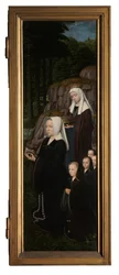 キリストのバプテスマの右パネル、1502-08年頃（パネルに油彩）