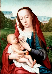 ジェラール・ダヴィッドの聖母子像（1460-1523） マドリッド、ラザロ・ガルディアーノ美術館