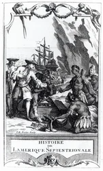 1753年に公開されたBacqueville de La Potherie（1663-1736）によるHistoire de lAmerique septentrionaleの口絵（bw写真）