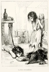 哀れな子供たち、「L」Anne Illustree、1868年のイラスト