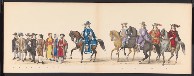 ライデン学生のマスカレード、1875年（プレート15） 1875 年 6 月 15 日にライデン学生団のメンバーが開催した仮面舞踏会。