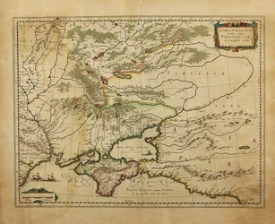 タウリカ・ケルソネソス。クリミアの地図、1595年