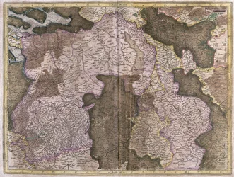 無題 ブラバントの地図ベルギーとオランダ (彫刻)