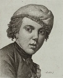 Jens Juel、1767 年の Juel の自画像の後