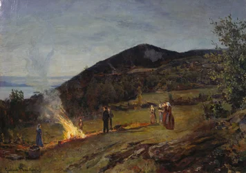 真夏の火、c。 1895年