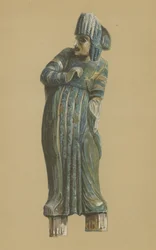 古代ギリシャ悲劇の俳優（カラーリトグラフ
