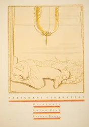Styl, pub.1922より "Batschari Cigaretten "の広告（ポショワール版画）