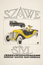 Szawe（Szabo & Wechselmann）の広告（Styl, pub.1922より）（ポショワールプリント