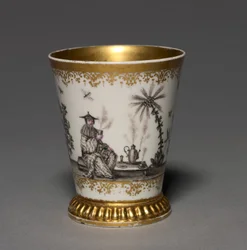 ビーカー 製造者 マイセン磁器工場 ドイツ 1720年以前（磁器、内部に金彩あり