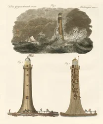 ベルロック灯台（彩色済み彫刻