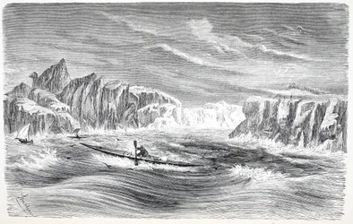 カヌー、パブでボートの旅。ロンドン1874