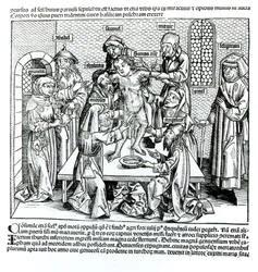 割礼、Hartmann Schedel（1440-1514）による「Liber Chronicarum」より