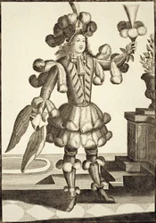 フェザーディーラーの衣装、パブ。ジェラール・ヴァルク（16512-1726）c.1690