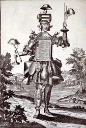 ジェラード・ヴァルク（1651/2-1726）による「鋳鍛冶屋のための衣装」1690年頃（エングレーヴィング）