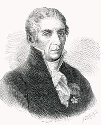 アドルフクロス（1840-94）によって刻まれたアレッサンドロボルタ伯爵（1745-1827）