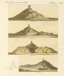 ビルス・ニムロドまたはバベルの塔の説明（彩色された彫刻作品