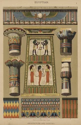 エジプト・建築・絵画（カラーリトグラフ