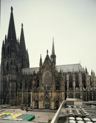 ゴシック・アート。1248年から1560年にかけて建設されたケルン大聖堂の様子。ドイツ