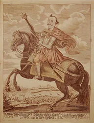 Imre Thokoly (1657-1705), トランシルヴァニア公爵 (カラー・エングレーヴィング)