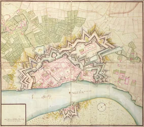 デュッセルドルフの地図、1736年