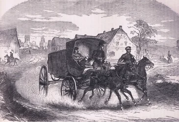 Prussian military post, Cassells History of the War between France and Germany published, c.1890 (litho)