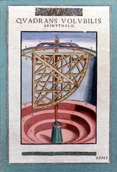 Tycho Brah (1546 - 1601)の "Astronomiae instituatae machanicia "の方位角の黄道帯の象限、Wandsbeck