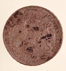 バーデン大公チャールズ・フレデリック（1728-1811）（バーデン大公チャールズ1世）の銀製ターラー 1766年 直径3.9cm Naples, museo archeologico