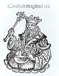 セントチャールズ（747-814）、「Liber Chronicarum」よりHartmann Schedel（1440-1514）1493