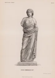 ギリシャ・オリンピアのローマ時代の彫像（彫刻