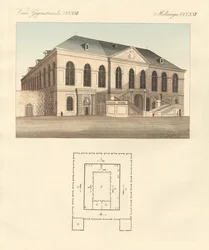 奇妙な建物（彩色された彫刻