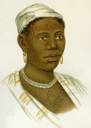 アフリカの女性の刺青、1894