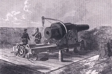 クルップ砲（Cassells History of the War between France and Germany, published by Cassell and Company Limited, c.1890 (litho)