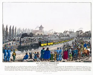 ニュルンブルク・フルト鉄道の開通、1835年12月7日