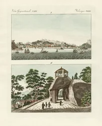中国のポルトガル植民地・マカオ（彩色画