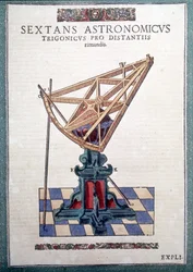 ティコ・ブラーエ（1546 - 1601）の「Astronomiae instituatae machanicia」に登場する天文学的な六分儀（Wandsbeck
