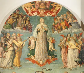 Detail from Assumption of Virgin, by Girolamo di Benvenuto (1470-1524)   1463243   ja       japanese Successfully Translated  Original: Anne Seymour Damer Translat: Anne Seymour Damer 1432105 ja japanese Successfully Translated Original: Abstraction II, 20