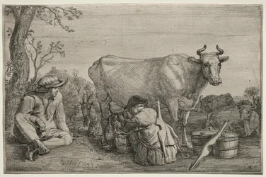 The Milkmaid』1643年。
