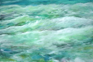 静かな海, 2013 (キャンバスにアクリル)