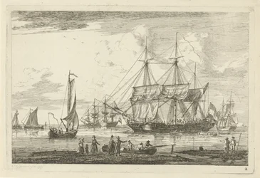 2 つのスリーマスターと他の船 いろいろな船（連載タイトル）