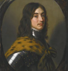 Maurice du Palatinat (1620-1652) Fils de Frederic V du Palatinat - Prince Maurice of the Palatinate par Honthorst, Gerrit, van (1590-1656)の肖像。木に油彩、サイズ：62,3x58,5、個人蔵