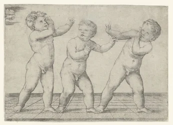 3人の裸の男の子