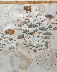 航海地図、西ヨーロッパの詳細、1564