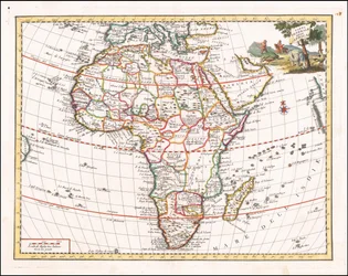 ジャンバッティスタ・アルブリッツィによる1740年のアフリカ地図