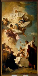 聖母被昇天の図ピアゼッタ・ジャンバッティスタ（1682-1754）の絵画