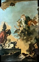聖サイモン ストックにスカプラリオを渡すカルメルの聖母、1749 年。