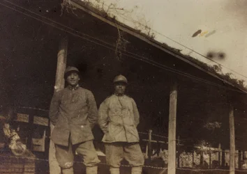 アルバム「Pictures of War II」。Val ChiusoneからPodsenicaに向かうイタリア兵、1917年09月（モノクロ写真