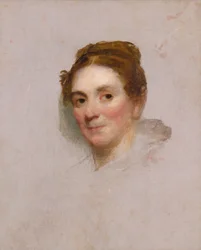 女性の肖像、カリフォルニア州。 1820-1825。